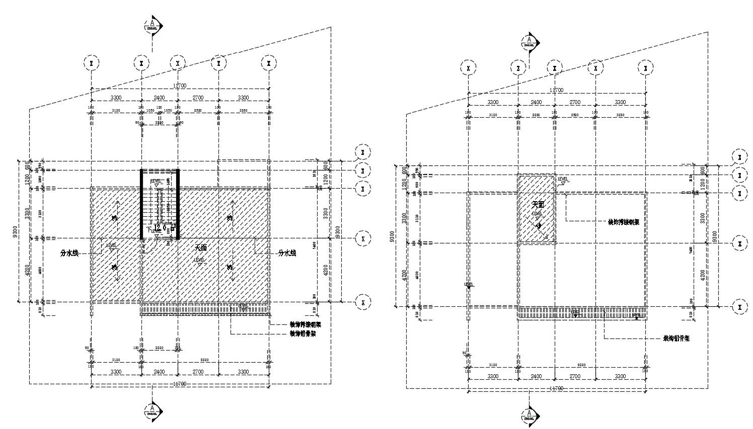 House Area Leveling Plan AutoCAD Drawing