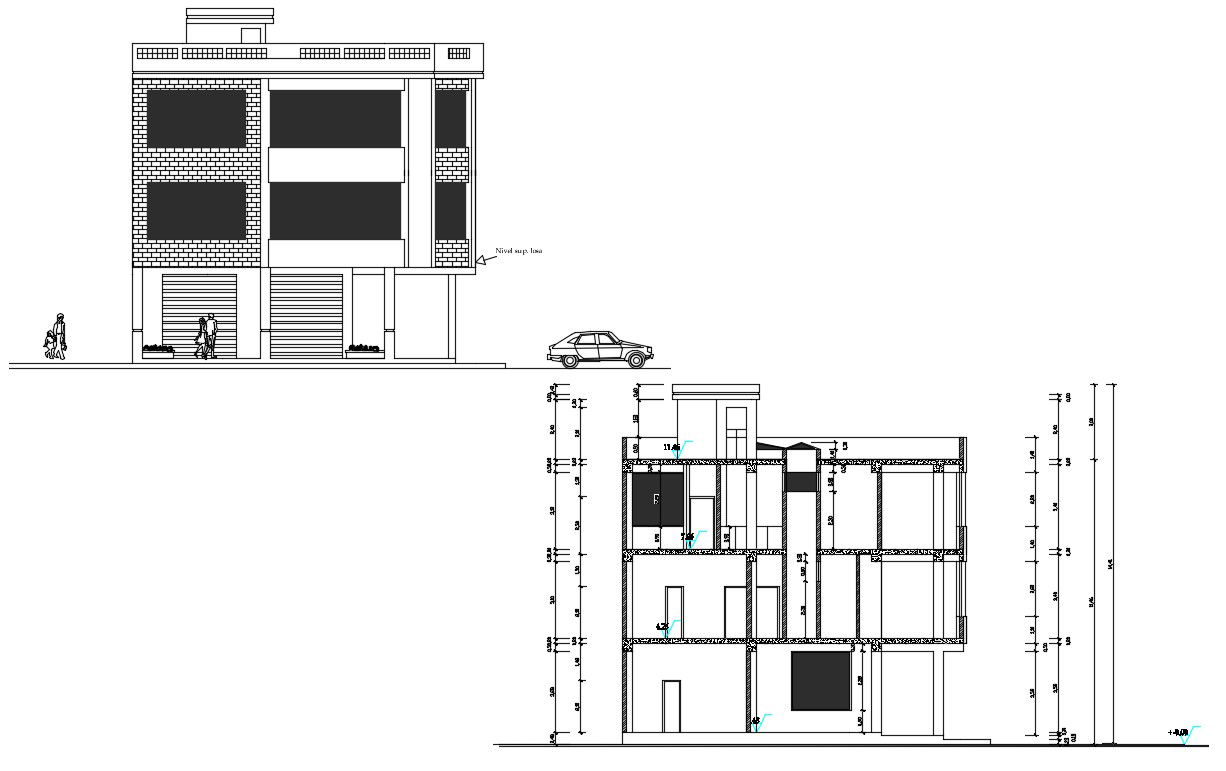 House Building Design AutoCAD File