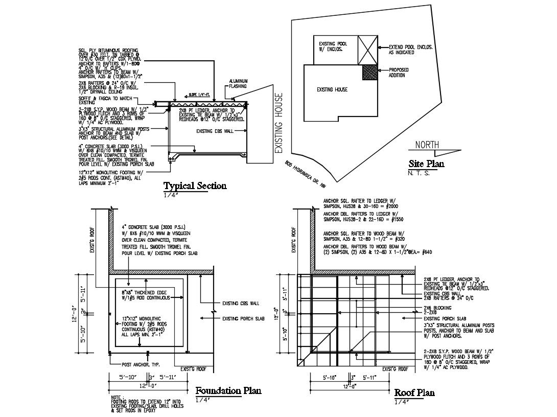 House Construction Blocks AutoCAD Drawing