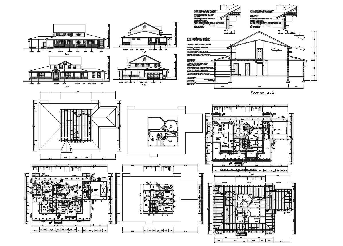 House Construction Project Design AutoCAD File