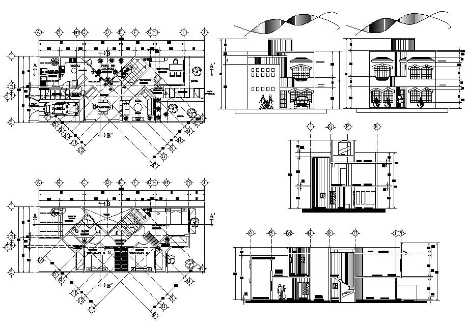 House Design Drawing CAD File Download