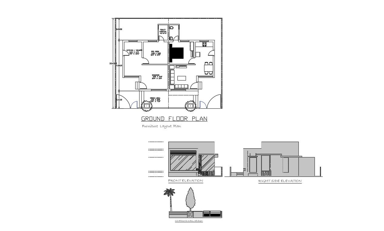 House Designs Plans  In DWG File      