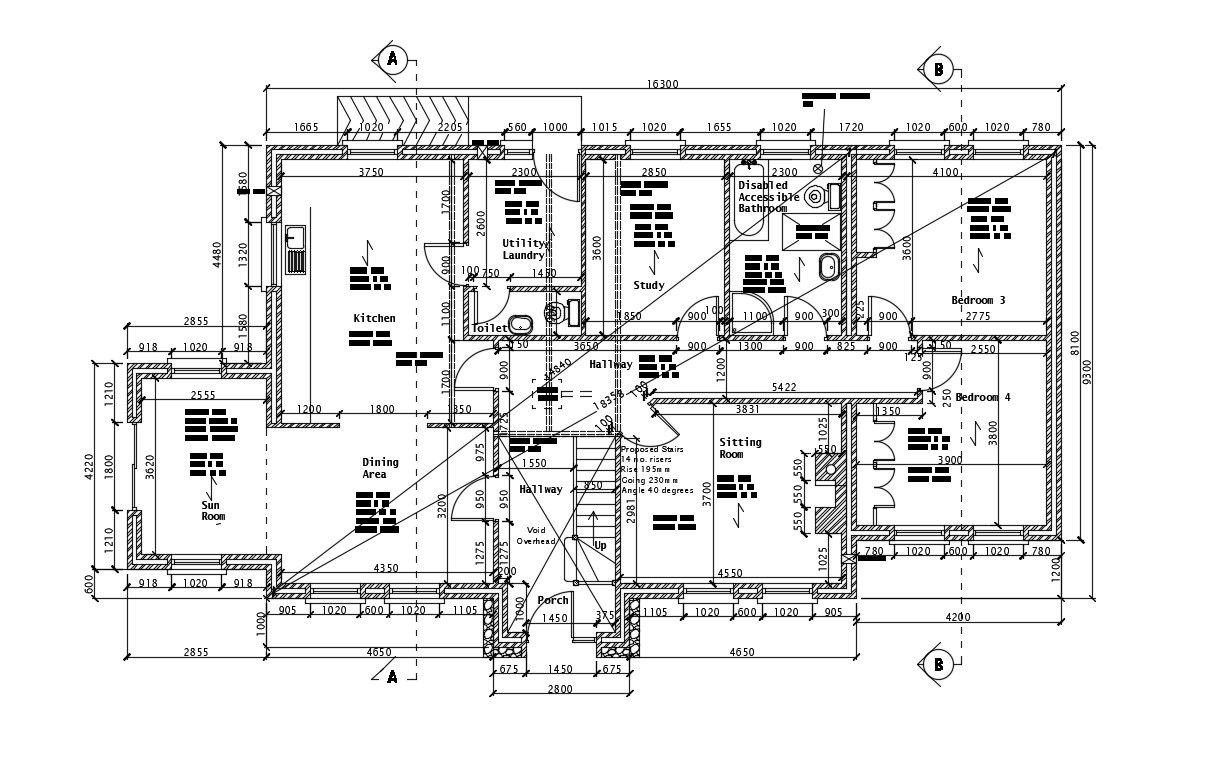 House Designs Plans DWG File Free Download