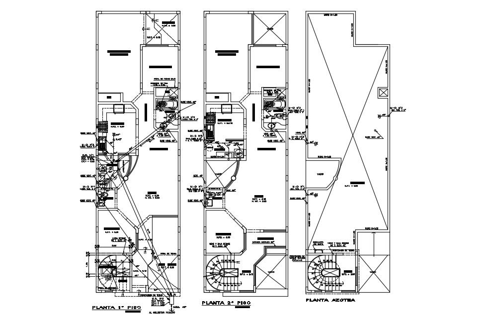 House Drainage System Plan In AutoCAD Drawings