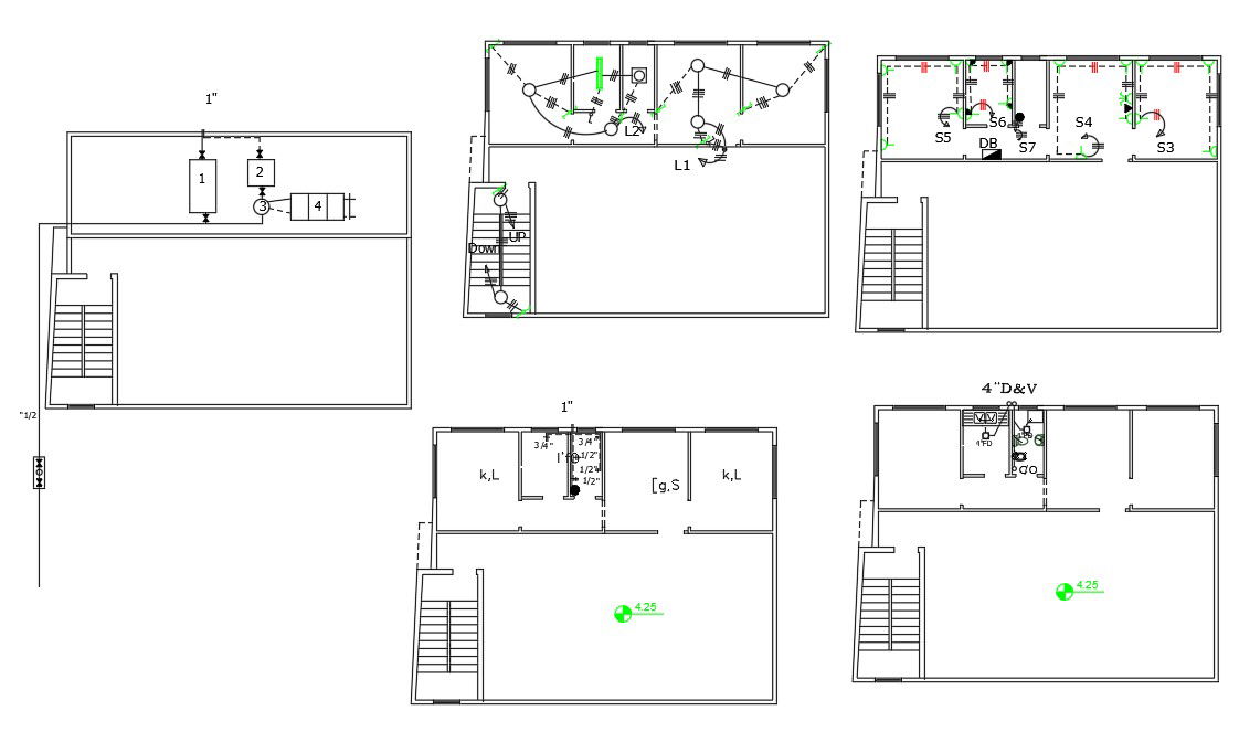 House Electrical And Plumbing Layout Plan Free DWG File