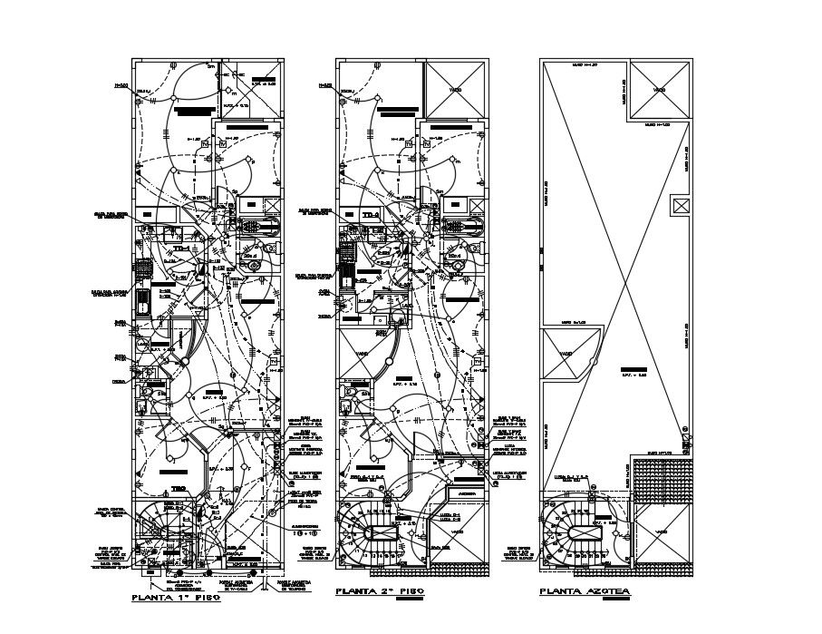 House Electrical Floor Plan In DWG File