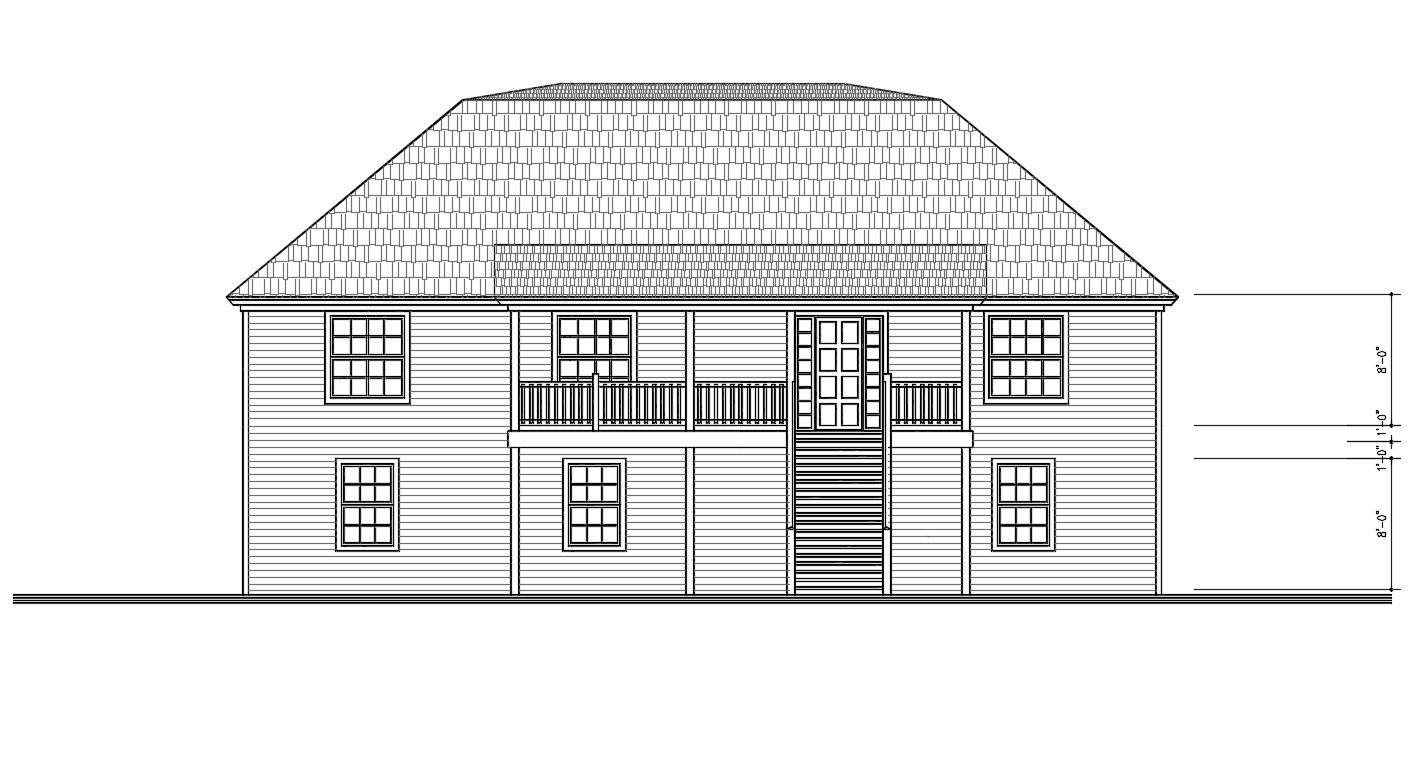 House Front Elevation DWG File