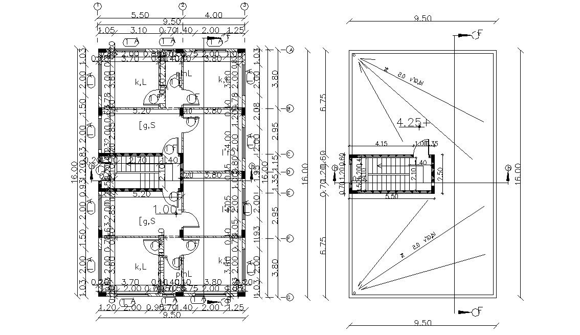 House Ground Floor And Terrace Plan Working Drawing DWG