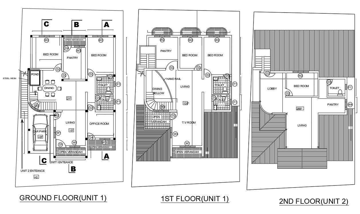 House Layout Plan AutoCAD File
