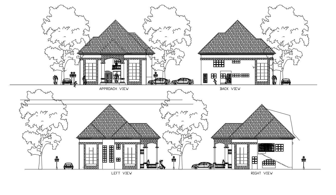 House Layout Plans In AutoCAD File