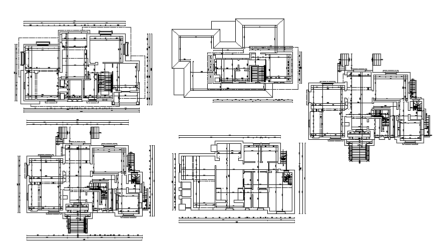House Line & Architecture Plan Lay-out