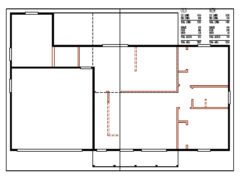 House Plan Detail DWG file