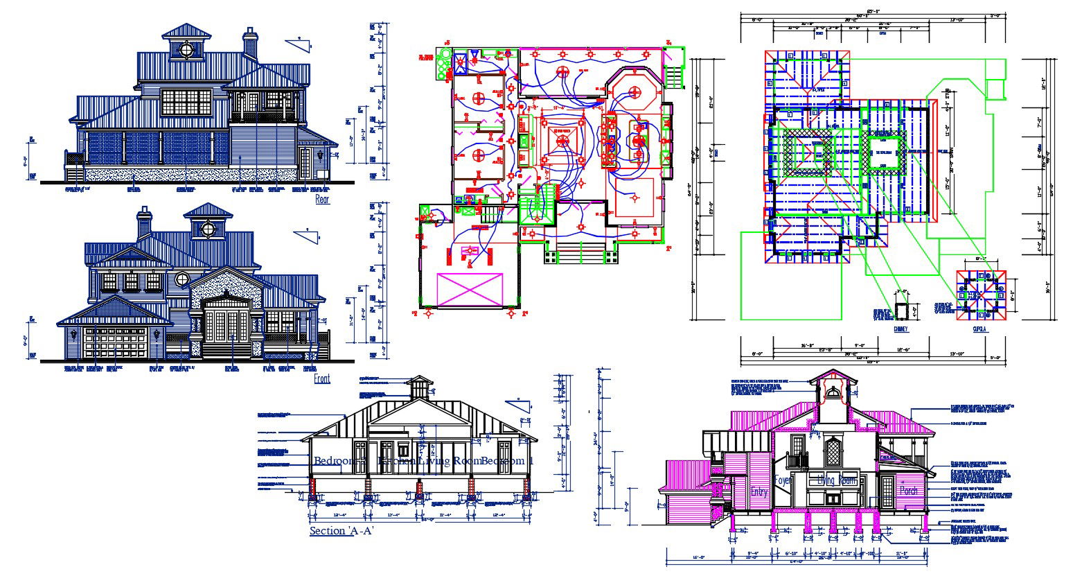 House Project Architecture Drawing Download