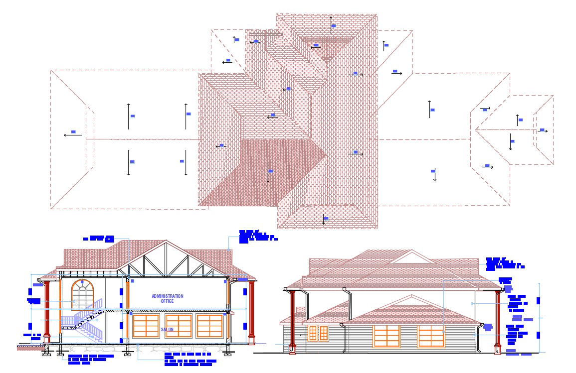 House Project DWG File