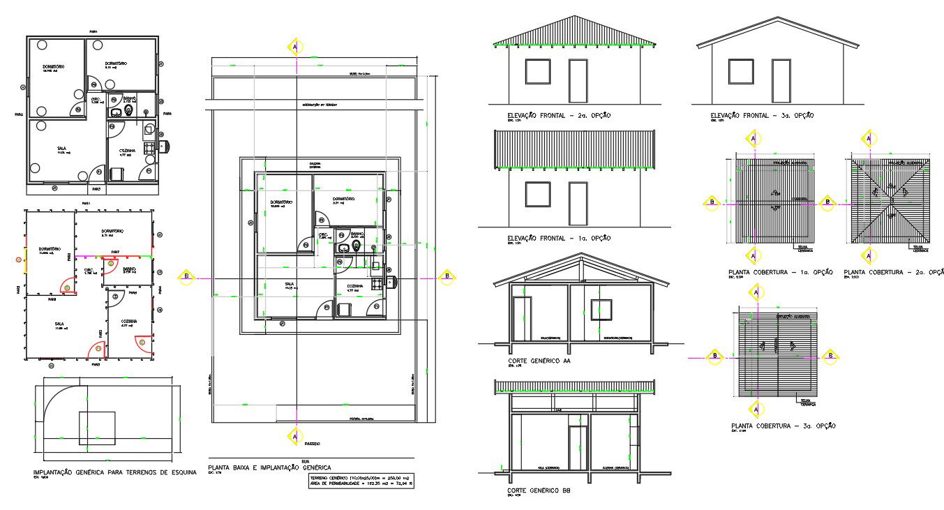 House Project for design DWG file