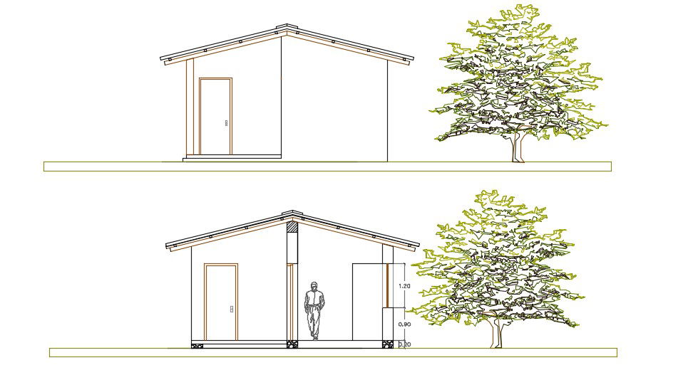 House Section AutoCAD File Free 