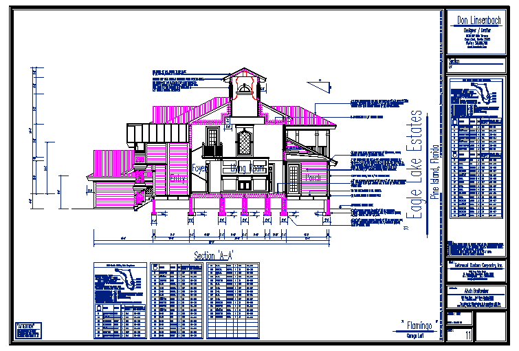 House Side Section Detail DWG file