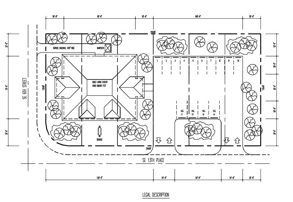 House Top View Plan DWG DWG File