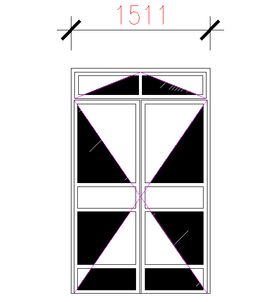 House Wooden Door Block Detail