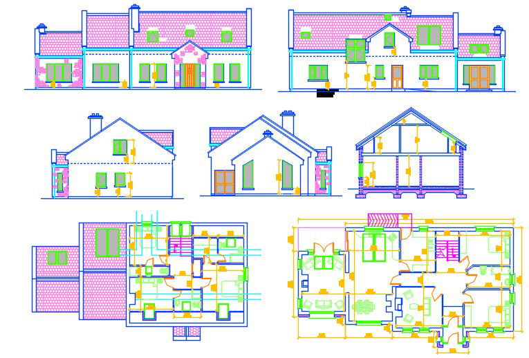 House construction drawing
