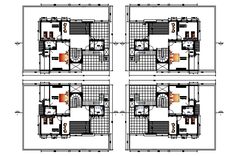 House design 20mtr x 15mtr with detail dimension in AutoCAD