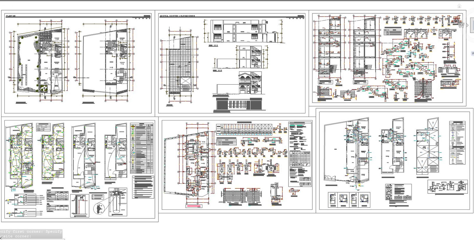House design and constructions detail drawing