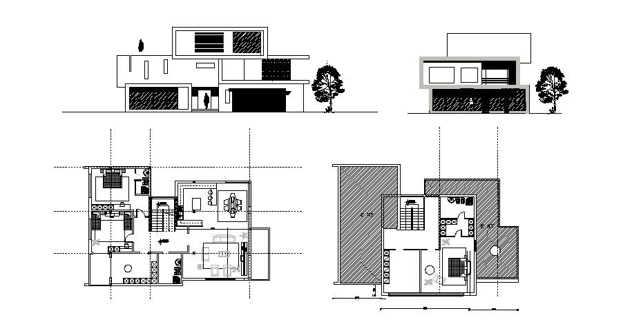 House design plan in AutoCAD