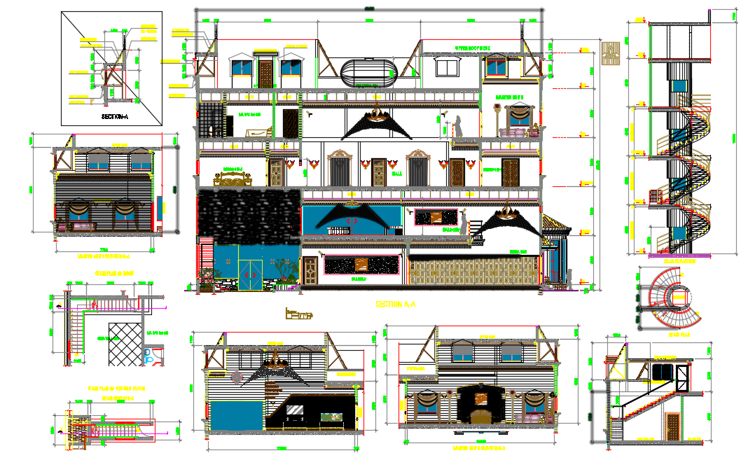 House drawing dwg file