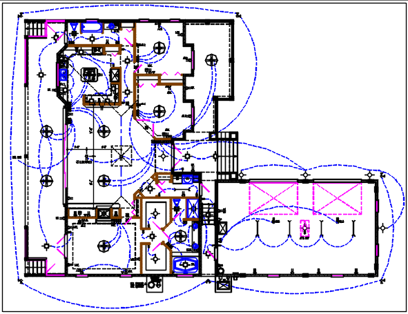 House electric plan layout and design plan layout view detail dwg file