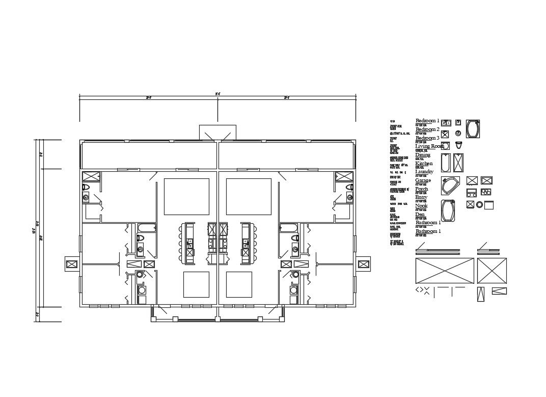 House ground floor plan and framing plan details dwg file