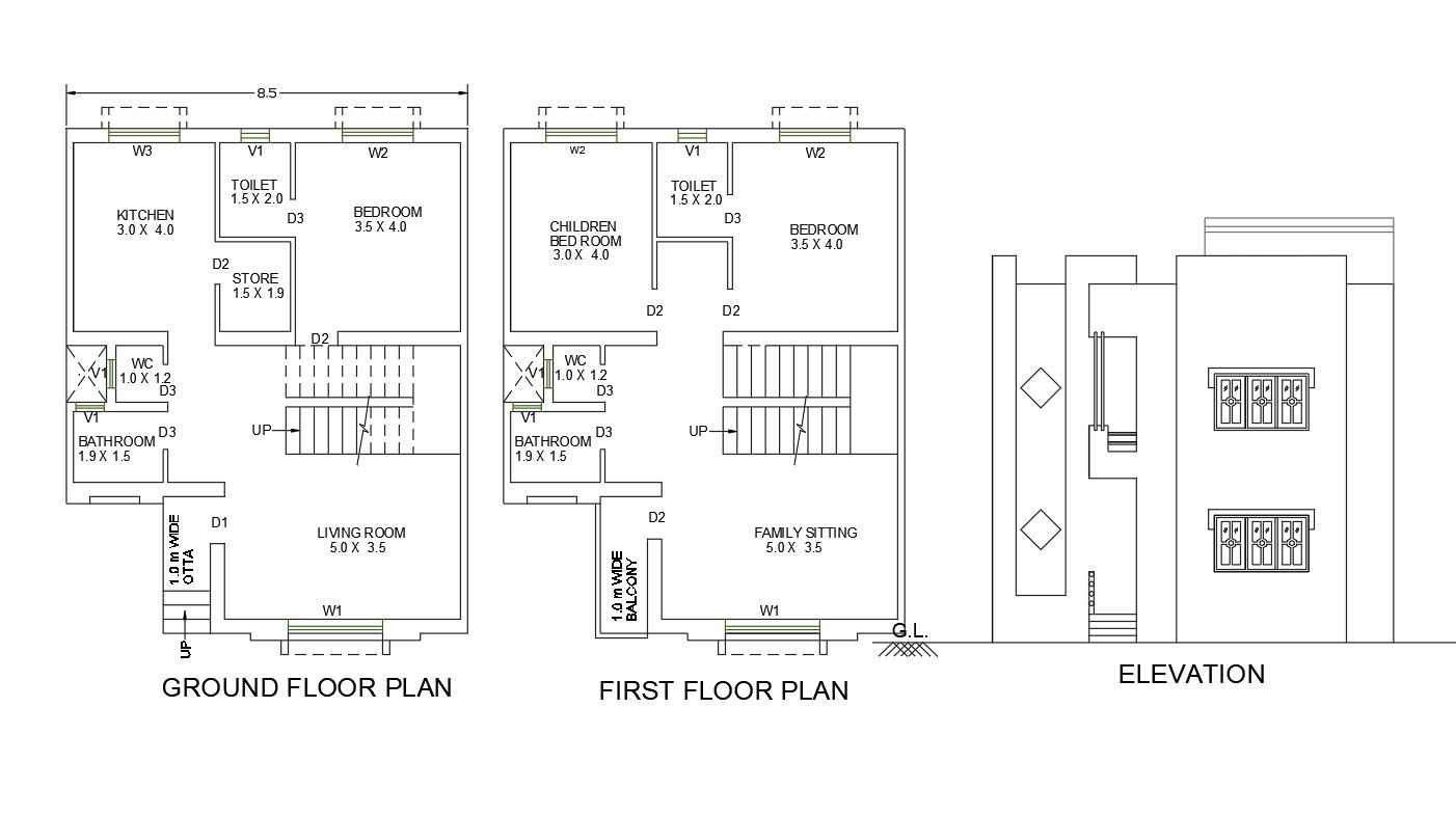 House plan DWG File 