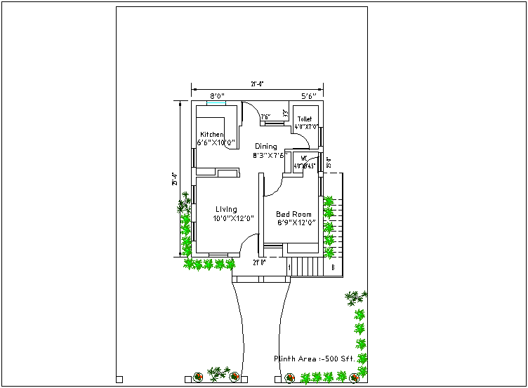 House plan design view dwg file