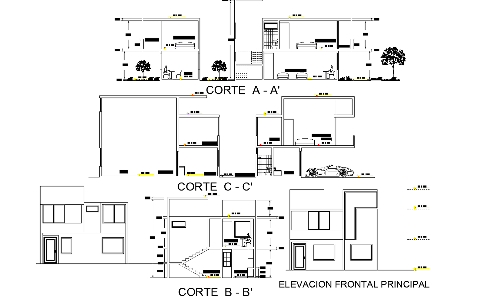 House plan detail dwg file,