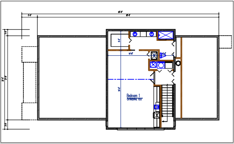 House plan detail dwg file