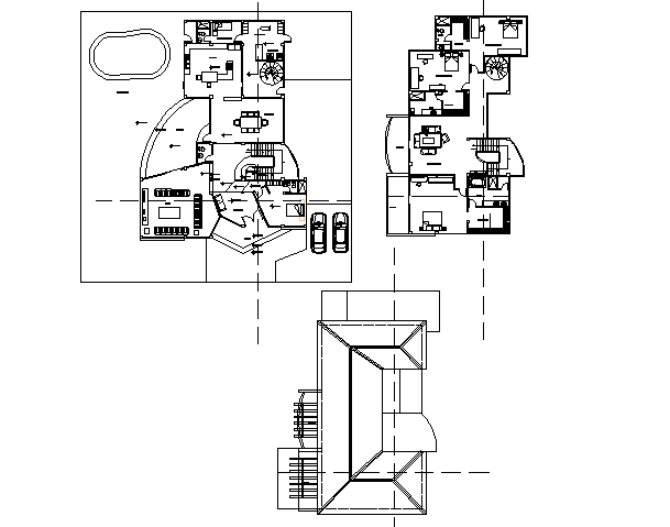 House plan detail dwg file