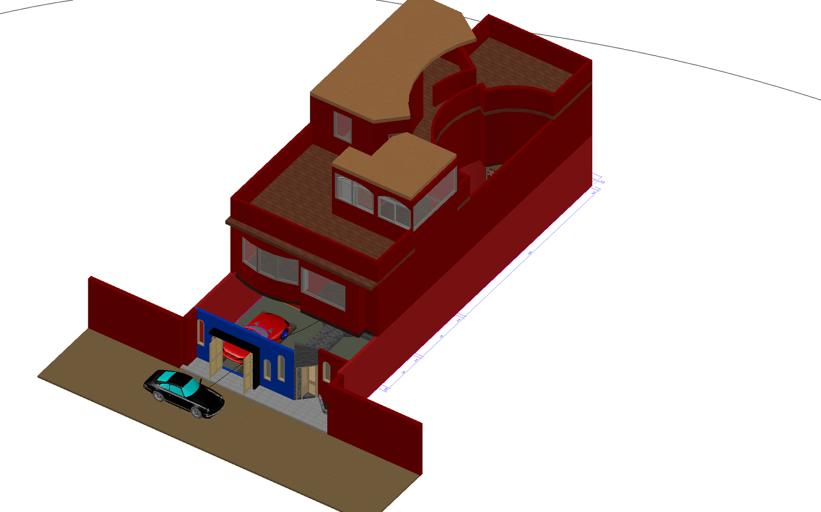 House plan detail dwg file.