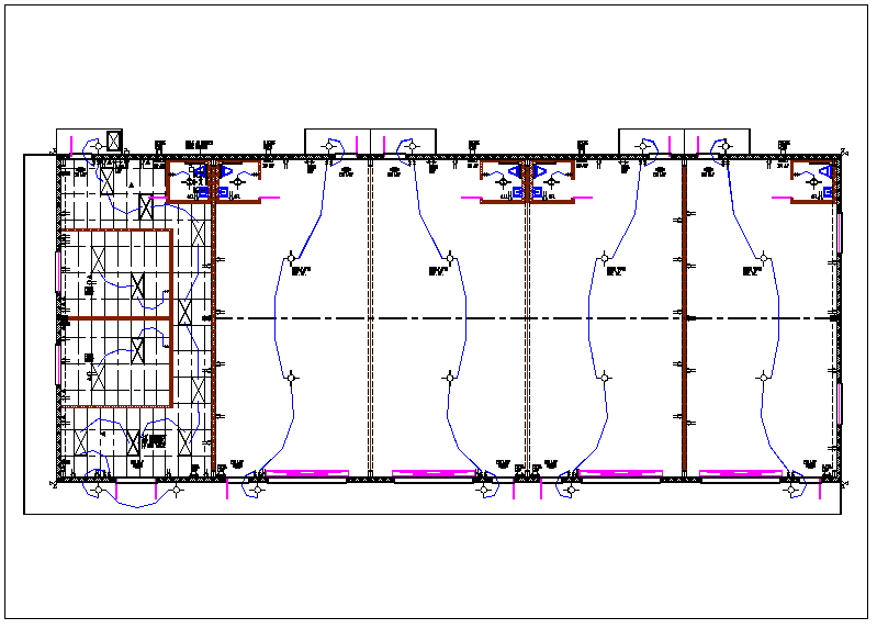 House plan layout and electric plan layout view detail dwg file