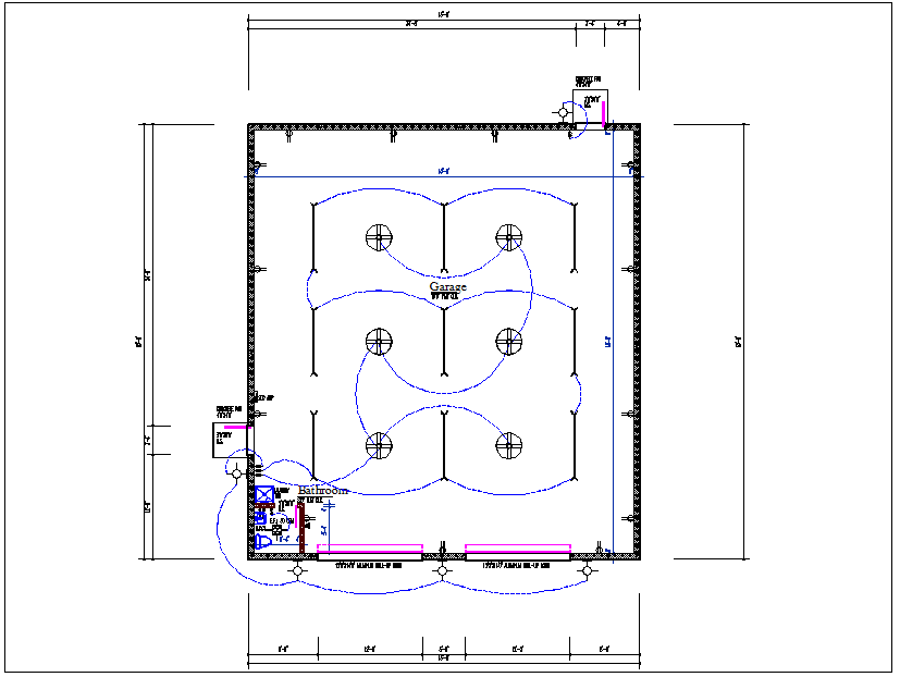House plan layout and electric plan layout view detail dwg file