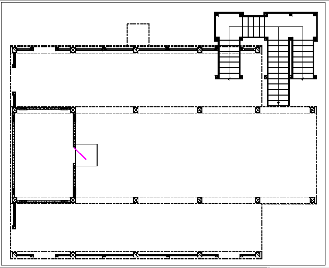 House plan layout view detail dwg file