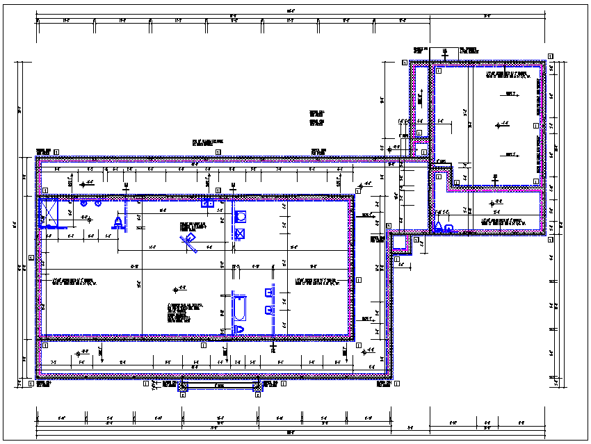House plan view detail dwg file