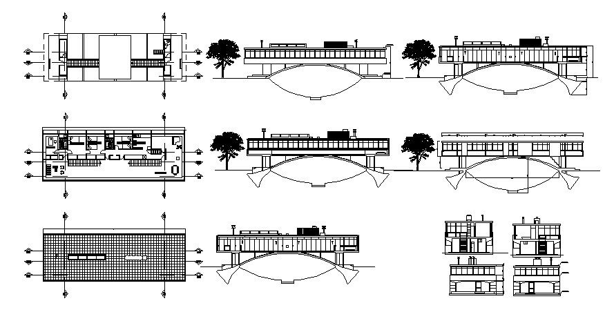 House Plan Section Elevation In AutoCAD File