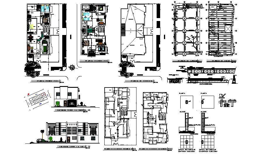 House Plan Elevation In AutoCAD File