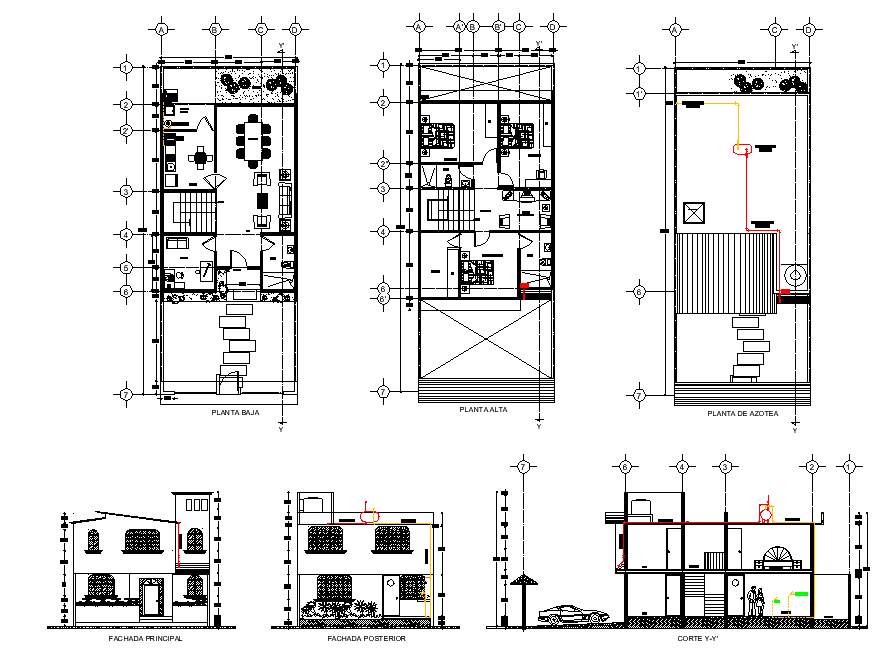 House plans room detail dwg file