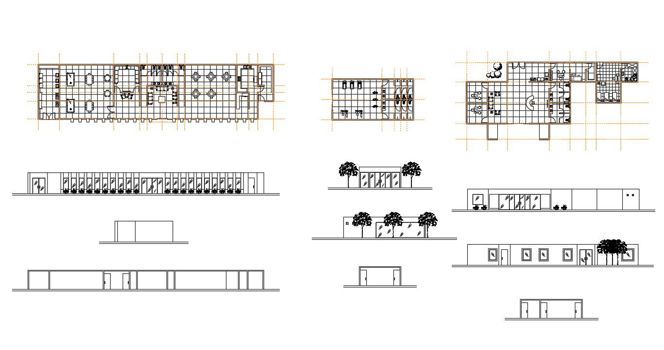 House Town Plan AutoCAD DWG Drawing with Layout and Elevation Design