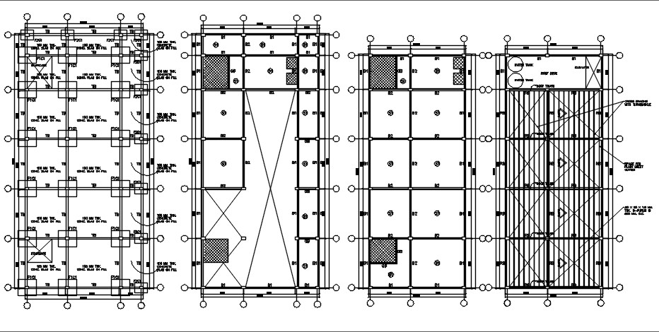 House working plan detail dwg file