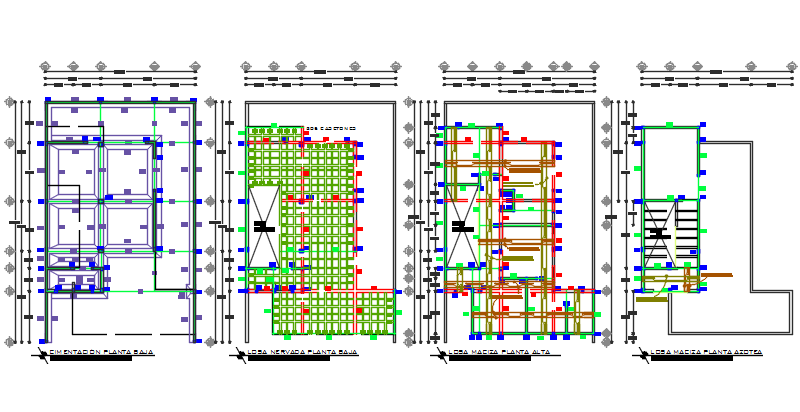House working plan detail dwg file