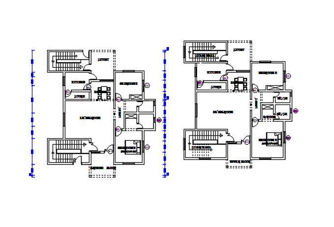 House working plan detail dwg file