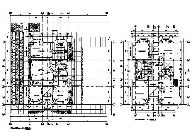House working plan detail dwg file