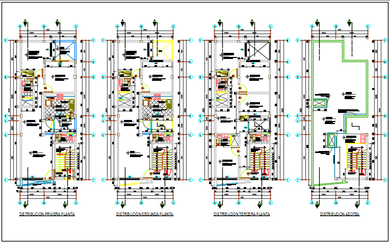 House working plan detail dwg file