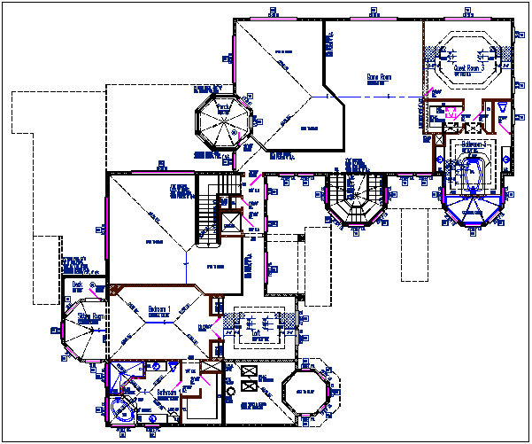House working plan view details dwg file